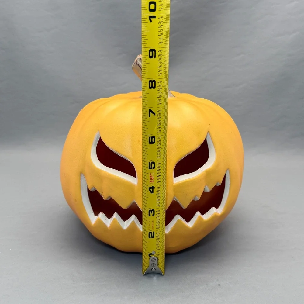 Vintage Gemmy Jack O Lantern Blow Mold Pumpkin Halloween 9